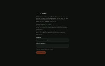 Send and open a sealed note screen
